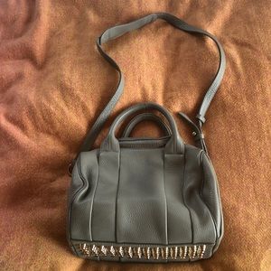 Alexander Wang Rockie Grey Stud Crossbody Bag